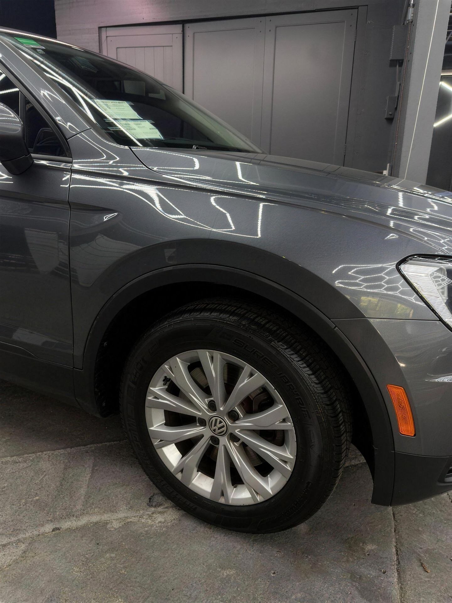 VW Tiguan repaired fender